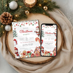 Gingerbread Christmas Invitation Template