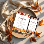 Autumn Thanksgiving Celebration Invitation