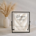 Elegant Gender Reveal Diaper Raffle Sign