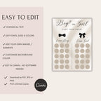 Elegant Gender Reveal Voting Board