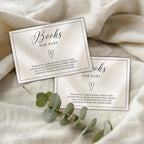 Elegant Gender Reveal Books for Baby Card