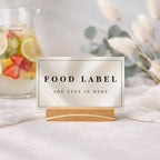 Elegant Black & White Food Labels