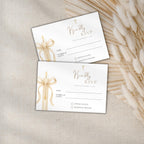 Gold Candle Baptism RSVP Card