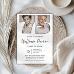 Photo Timeline 75th Birthday Invitation
