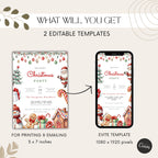 Gingerbread Christmas Invitation Template