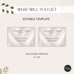 Elegant Gender Reveal Diaper Raffle Card