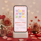 Candy Hearts Galentine's Party Invitation
