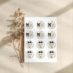 Elegant Gender Reveal Voting Stickers