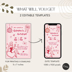 Pin Up Galentines Girls Night Invitation