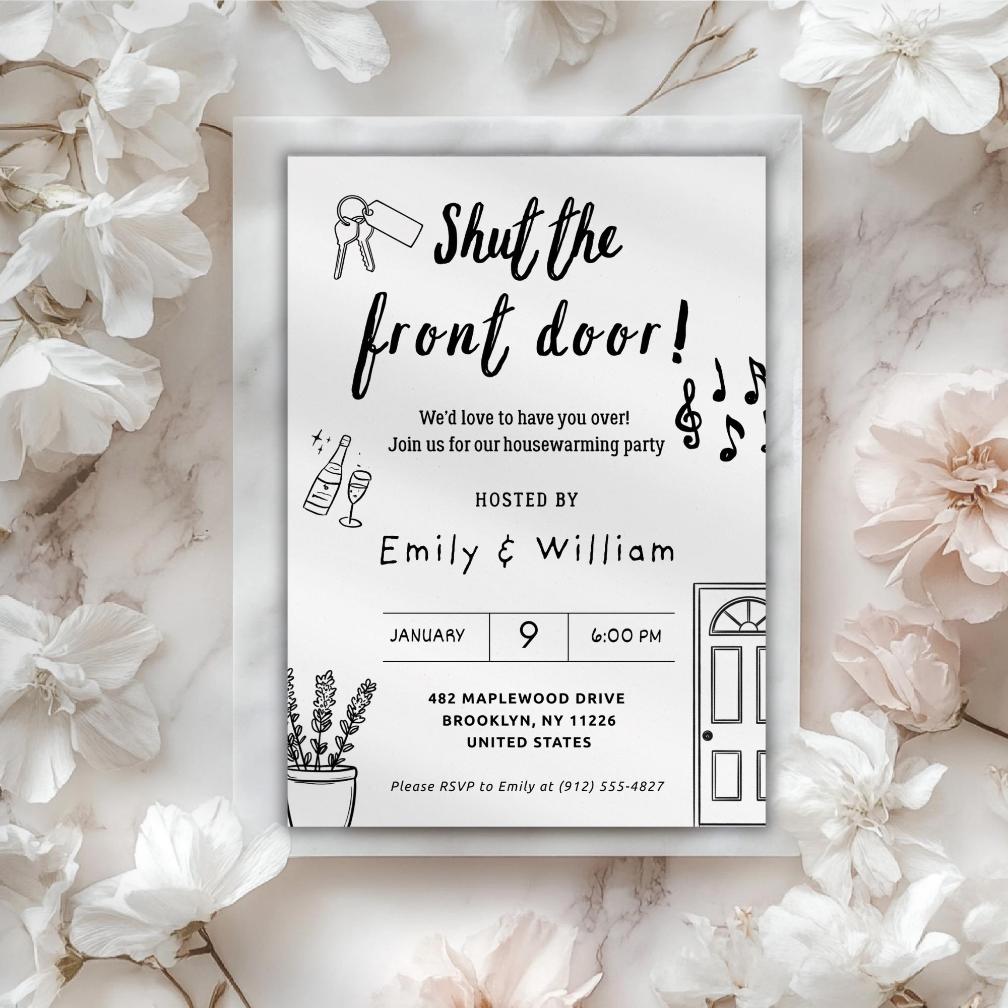Minimalist Housewarming Party Invitation