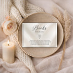 Elegant Gender Reveal Books for Baby Card