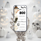 Halloween Baby Shower Invitation Little Boo