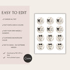 Elegant Gender Reveal Voting Stickers