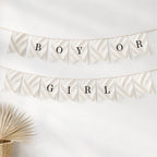 Elegant Gender Reveal Bunting Banner