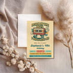 Retro 80s Cassette Tape 40th Birthday Invitation