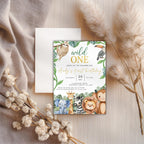 Wild One Safari Birthday Invitation