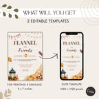 Flannel & Friends Thanksgiving Dinner Invitation