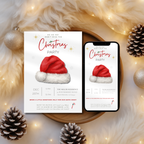 Santa Hat Christmas Party Invitation