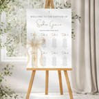 Gold Candle Baptism Seating Chart