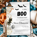 Halloween Baby Shower Invitation Little Boo