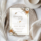 Floral Housewarming Party Invitation