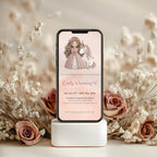 Elegant Princess Unicorn Kids Birthday Invitation