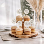Elegant Gender Reveal Cupcake Toppers