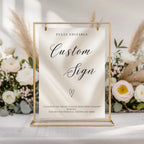 Elegant Gender Reveal Custom Sign