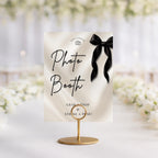 Black Bow Photo Booth Sign