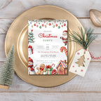 Gingerbread Christmas Invitation Template