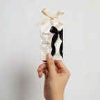 Black Bow Favor Tags