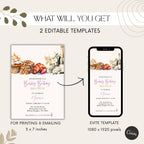 Elegant Champagne Brunch Birthday Invitation