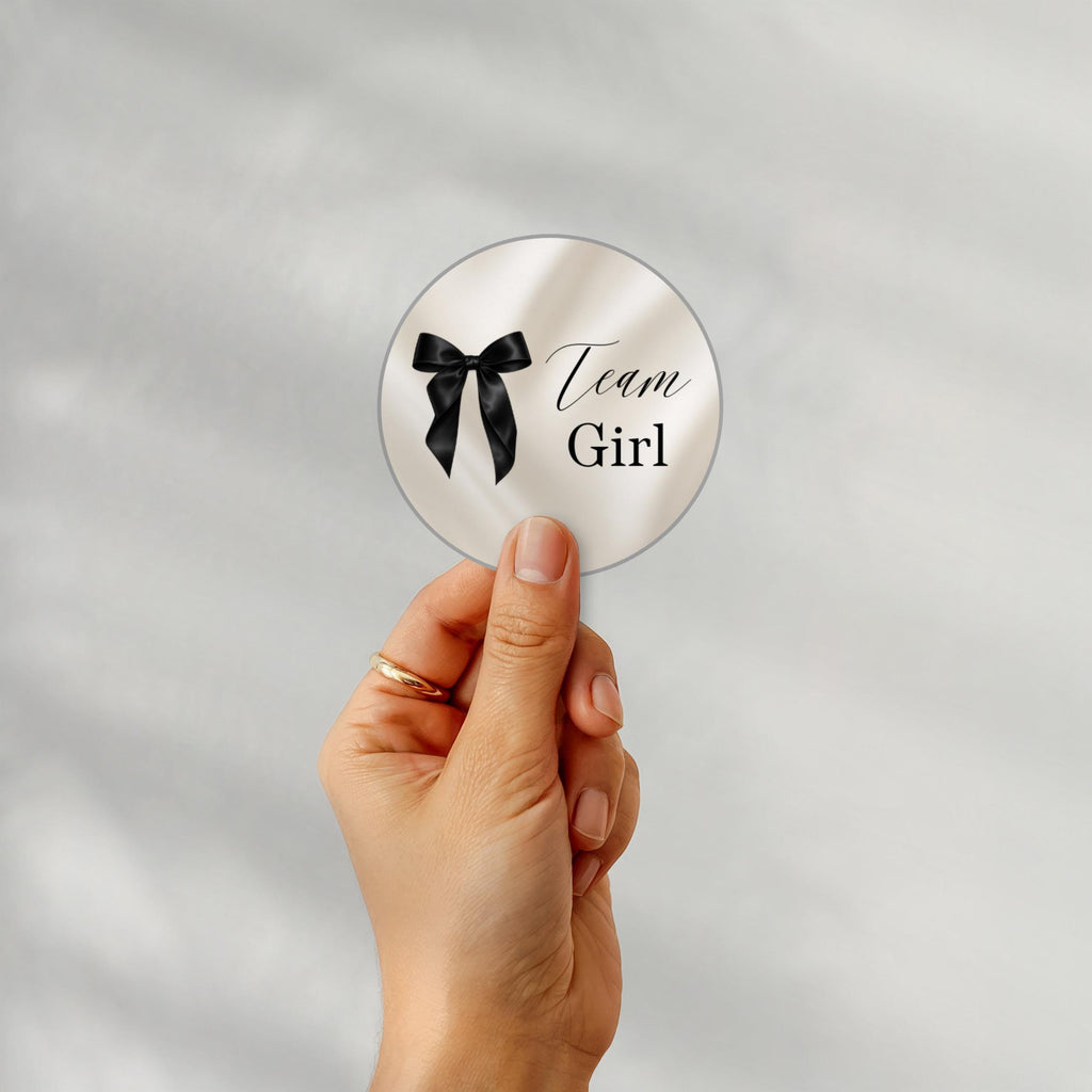 Elegant Gender Reveal Voting Stickers