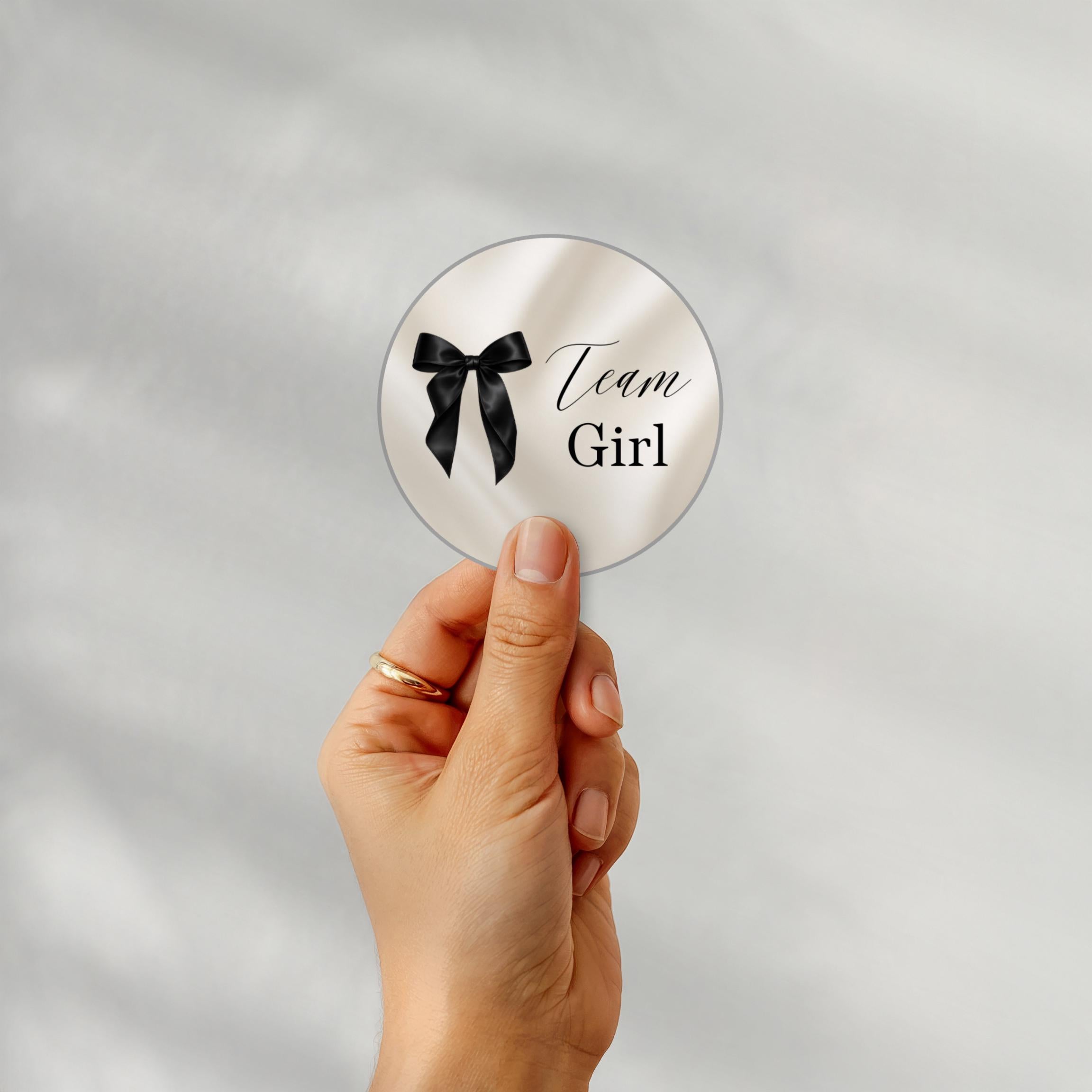 Elegant Gender Reveal Voting Stickers