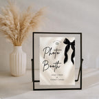 Black Bow Photo Booth Sign