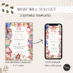 Whimsical Fairy First Birthday Invitation