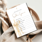 Gold Candle Baptism Prayer Card