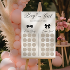 Elegant Gender Reveal Voting Board