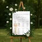 Gold Candle Baptism Seating Chart