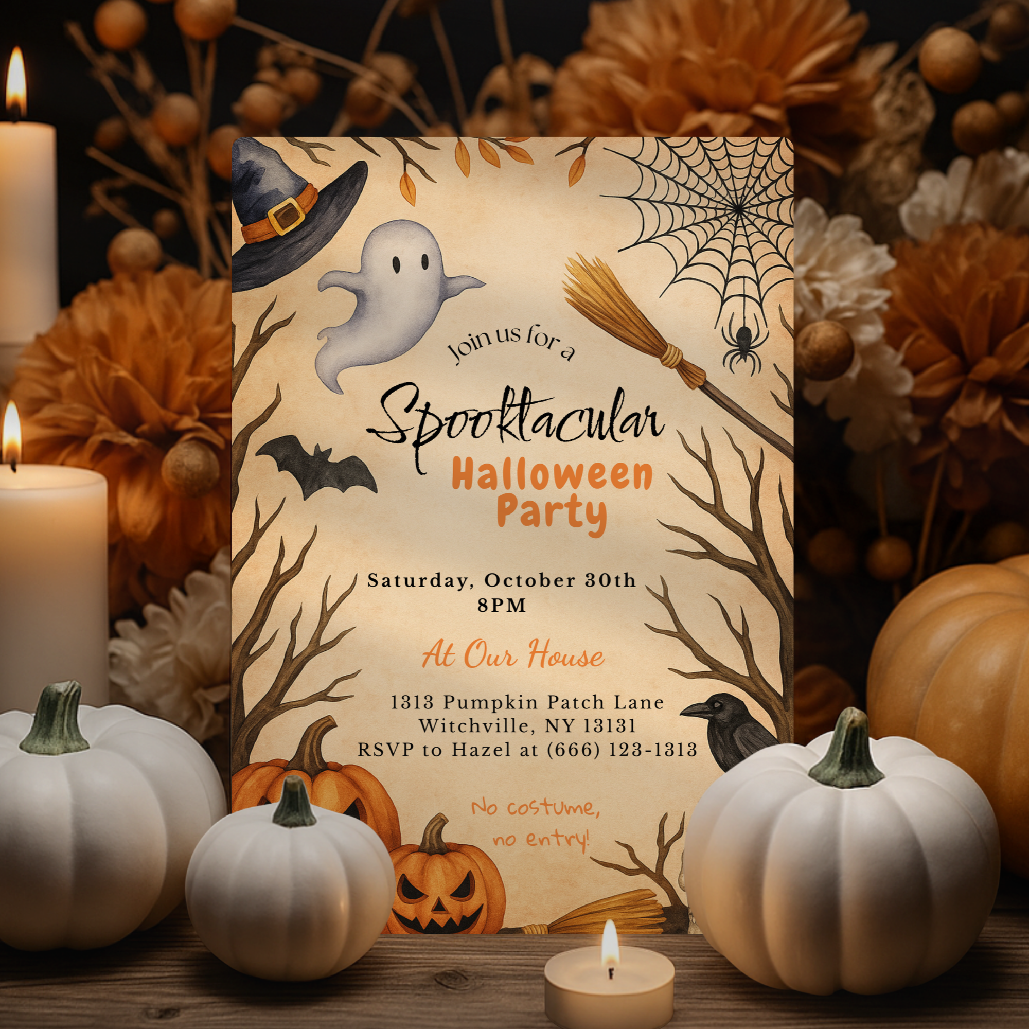 Spooktacular Halloween Party Invitation