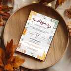 Pumpkin Thanksgiving Dinner Invitation