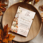 Elegant Boho Friendsgiving Dinner Invitation