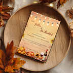 Rustic Thanksgiving Dinner Invitation