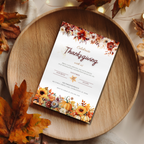 Autumn Thanksgiving Celebration Invitation