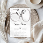 Minimal 60th Birthday Invitation