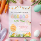 Watercolor Easter Egg Hunt Invitation