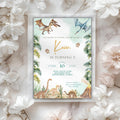 Watercolor Dinosaur Kids Birthday Invitation