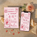Pin Up Galentines Girls Night Invitation