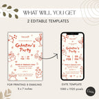 Handdrawn Galentines Party Invitation