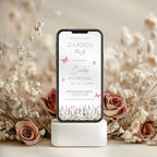 Wildflower Garden Butterfly 18th Birthday Invitation